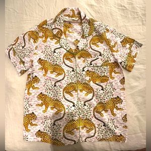 Print fresh pajamas short sleep set in Bagheera print.